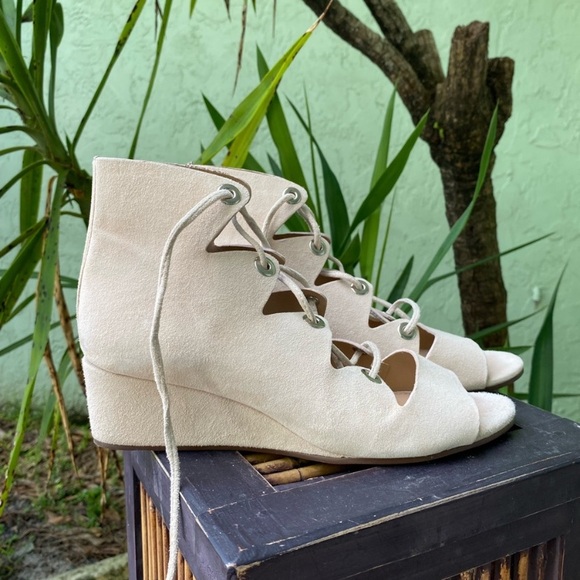 J. Crew Shoes - Nude Suede J Crew Sandals